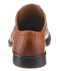 rotbraune Leder Derby Schuhe von PETROLIO