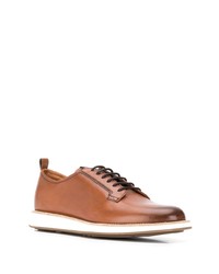 rotbraune Leder Derby Schuhe von Church's