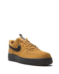 rotbraune Leder niedrige Sneakers von Nike