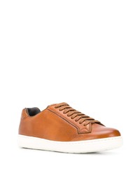 rotbraune Leder niedrige Sneakers von Church's