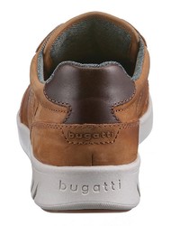 rotbraune Leder niedrige Sneakers von Bugatti