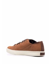 rotbraune Leder niedrige Sneakers von Timberland