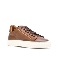 rotbraune Leder niedrige Sneakers von Doucal's