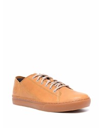 rotbraune Leder niedrige Sneakers von Timberland