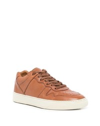 rotbraune Leder niedrige Sneakers von Koio