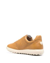 rotbraune Leder niedrige Sneakers von Camper