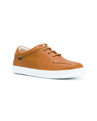 rotbraune Leder niedrige Sneakers von Camper