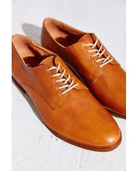 rotbraune Leder Oxford Schuhe