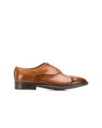 rotbraune Leder Oxford Schuhe von Alberto Fasciani