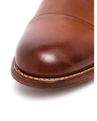 rotbraune Leder Oxford Schuhe von Grenson