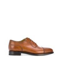 rotbraune Leder Oxford Schuhe von Berwick Shoes