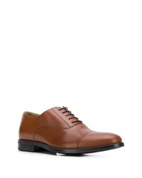 rotbraune Leder Oxford Schuhe von Scarosso