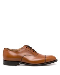 rotbraune Leder Oxford Schuhe von Church's