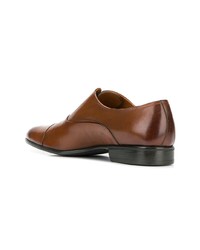 rotbraune Leder Oxford Schuhe von Moreschi