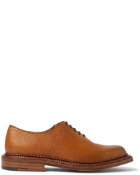 rotbraune Leder Oxford Schuhe von Grenson