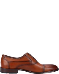 rotbraune Leder Oxford Schuhe von Lloyd