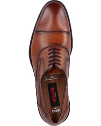 rotbraune Leder Oxford Schuhe von Lloyd