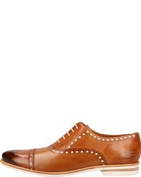 rotbraune Leder Oxford Schuhe von Melvin&Hamilton