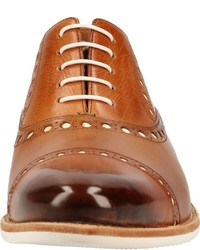 rotbraune Leder Oxford Schuhe von Melvin&Hamilton
