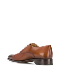 rotbraune Leder Oxford Schuhe von Scarosso