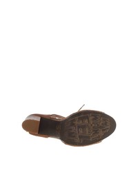 rotbraune Leder Sandaletten von Felmini
