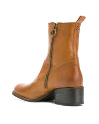 rotbraune Leder Stiefeletten von Fiorentini+Baker