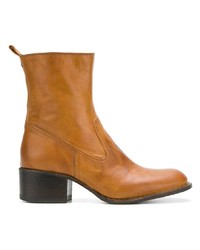 rotbraune Leder Stiefeletten von Fiorentini+Baker