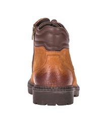 rotbraune Lederarbeitsstiefel von Cipo & Baxx