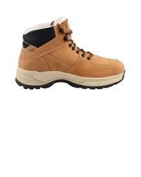 rotbraune Lederarbeitsstiefel von Dockers by Gerli