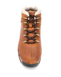 rotbraune Lederarbeitsstiefel von Timberland