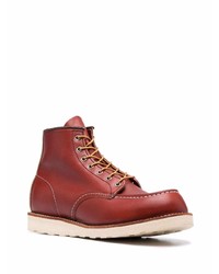 rotbraune Lederfreizeitstiefel von Red Wing Shoes