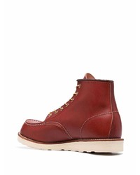 rotbraune Lederfreizeitstiefel von Red Wing Shoes