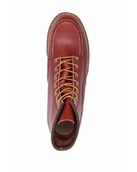 rotbraune Lederfreizeitstiefel von Red Wing Shoes