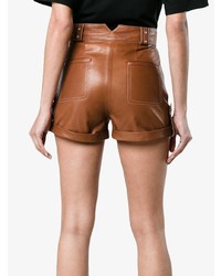 rotbraune Ledershorts von Skiim