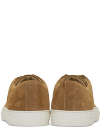 rotbraune niedrige Sneakers von Common Projects