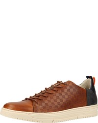 rotbraune niedrige Sneakers von Bullboxer