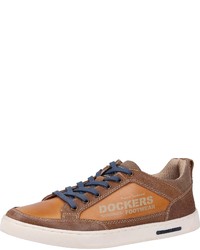 rotbraune niedrige Sneakers von Dockers by Gerli
