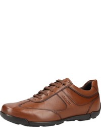 rotbraune niedrige Sneakers von Geox