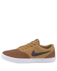 rotbraune niedrige Sneakers von Nike SB