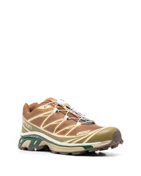 rotbraune niedrige Sneakers von Salomon S/Lab