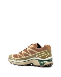 rotbraune niedrige Sneakers von Salomon S/Lab