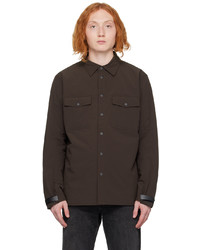 rotbraune Shirtjacke aus Nylon