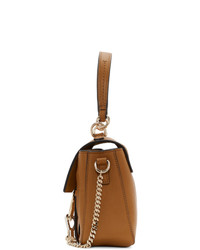 rotbraune Satchel-Tasche aus Leder von Chloé