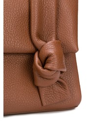 rotbraune Satchel-Tasche aus Leder von Orciani