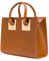 rotbraune Shopper Tasche aus Leder von Sophie Hulme