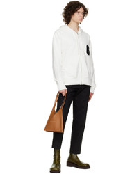 rotbraune Shopper Tasche aus Leder von MM6 MAISON MARGIELA