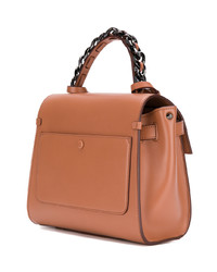 rotbraune Shopper Tasche aus Leder von Elena Ghisellini