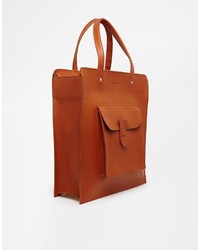 rotbraune Shopper Tasche aus Leder von SANDQVIST