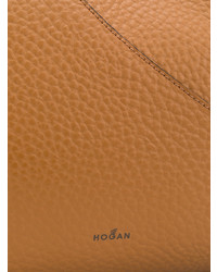 rotbraune Shopper Tasche aus Leder von Hogan