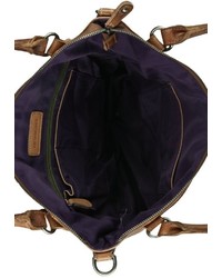 rotbraune Shopper Tasche aus Leder von FREDsBRUDER